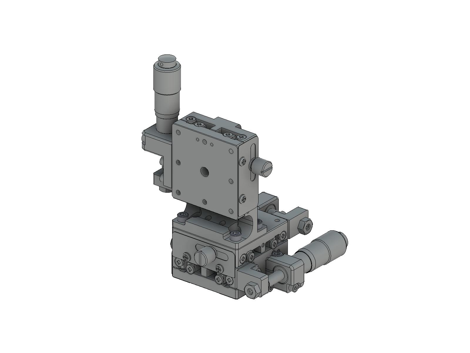 Łożysko EXC 40X40mm, stalowe, stolik XYZ, (platforma pionowa) mikrometr boczny, +/-6.5mm, gwint 6-32 (TSD-405SLUU)