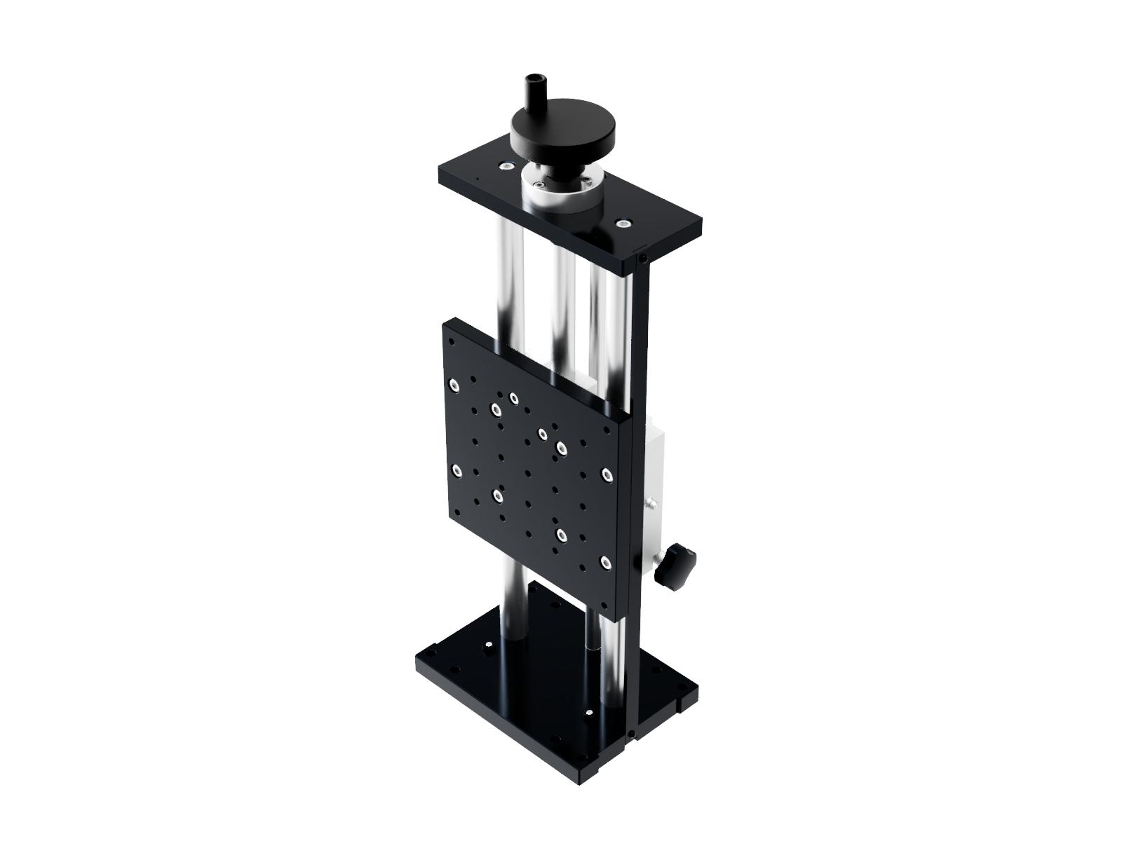 Łożysko liniowe 160X160mm, aluminium, stolik Z-osi, (platforma pionowa) śruba prowadząca, +/-100mm, gwinty M6 (LSV-16200L-M6)
