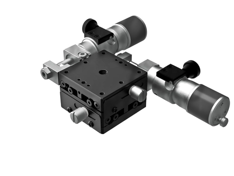 Łożysko EXC 40X40mm, stalowe, stolik XY, mikrometr boczny submikronowy z śrubą, +/-6.5mm, gwinty 6-32, prawoskrętny (TSD-402SRWPUU)