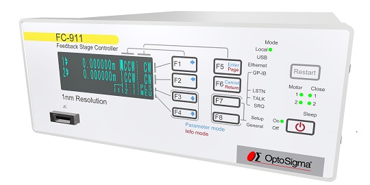 Kontrolery do stolików o rozdzielczości 1nm, 2-osiowe, dla stolików serii FS-UPX (FC-911)