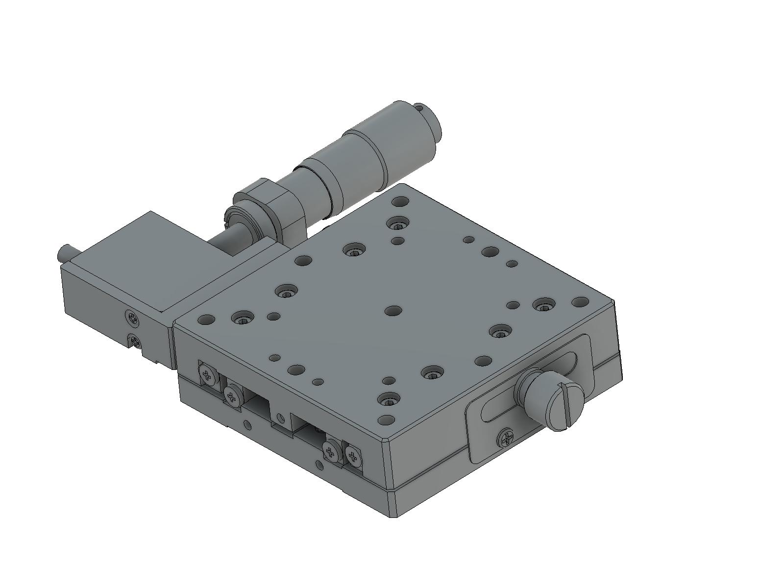 Stolik X o wymiarach 60X60mm z asystą piezoelektryczną, prawy regulator, +/-6.5mm, gwinty M4 (TADC-601SRPA)