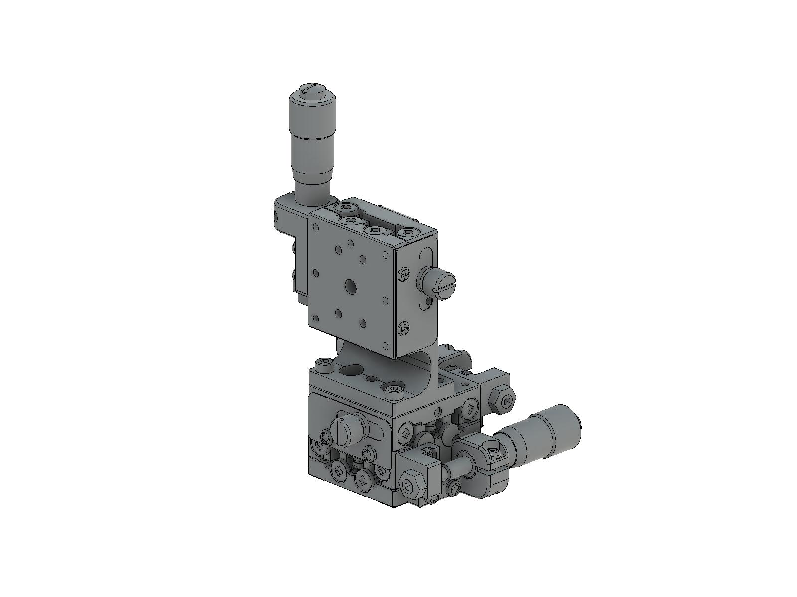 Łożysko EXC 25X25mm, stalowe, stolik XYZ, (platforma pionowa) mikrometr boczny, +/-3mm, gwint M2 (TSD-255SL)