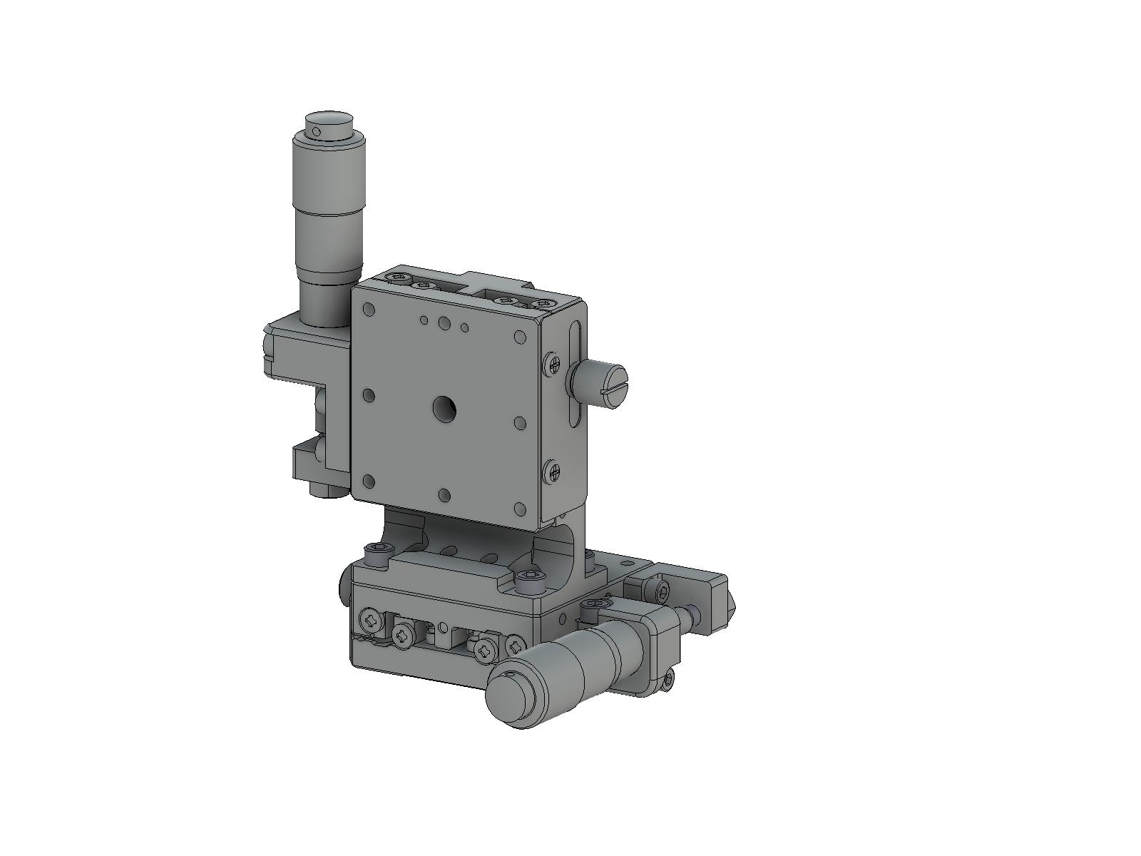 Łożysko EXC 40X40mm, stalowe, stolik osi XZ, (platforma pionowa) boczny mikrometr, +/-6.5mm, gwinty 6-32, prawoskrętny (TSD-404SRLUU)