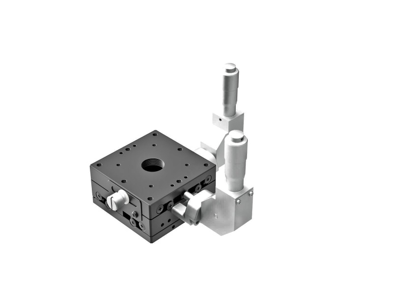 Łożysko EXC 60X60mm, stalowe, stolik XY, mikrometr centralny 90°, +/-6.5mm, gwinty M4 (TSD-602CDL)