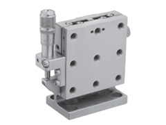 Łożysko EXC 65X65mm, kompatybilne z próżnią, stal nierdzewna, stolik Z-osi, (platforma pionowa/baza pozioma) mikrometr boczny, +/-6.5mm, gwinty M6 (TSDS-653L-M6)