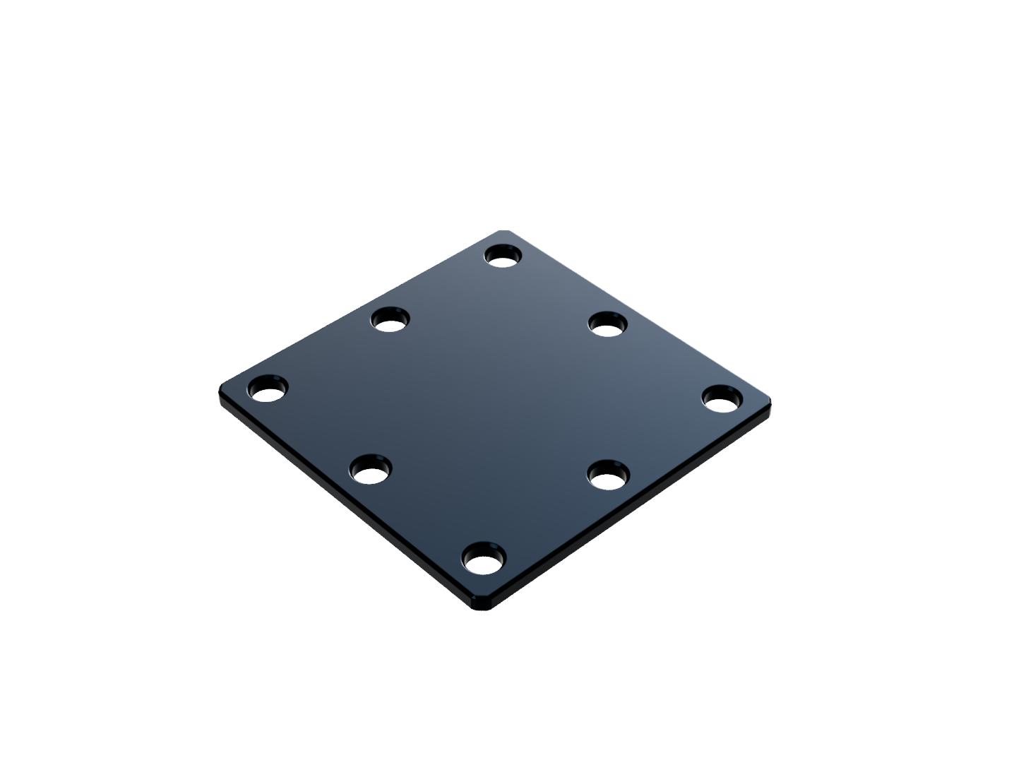Dystans 40mm x 40mm x 2mm (MSP-4002)