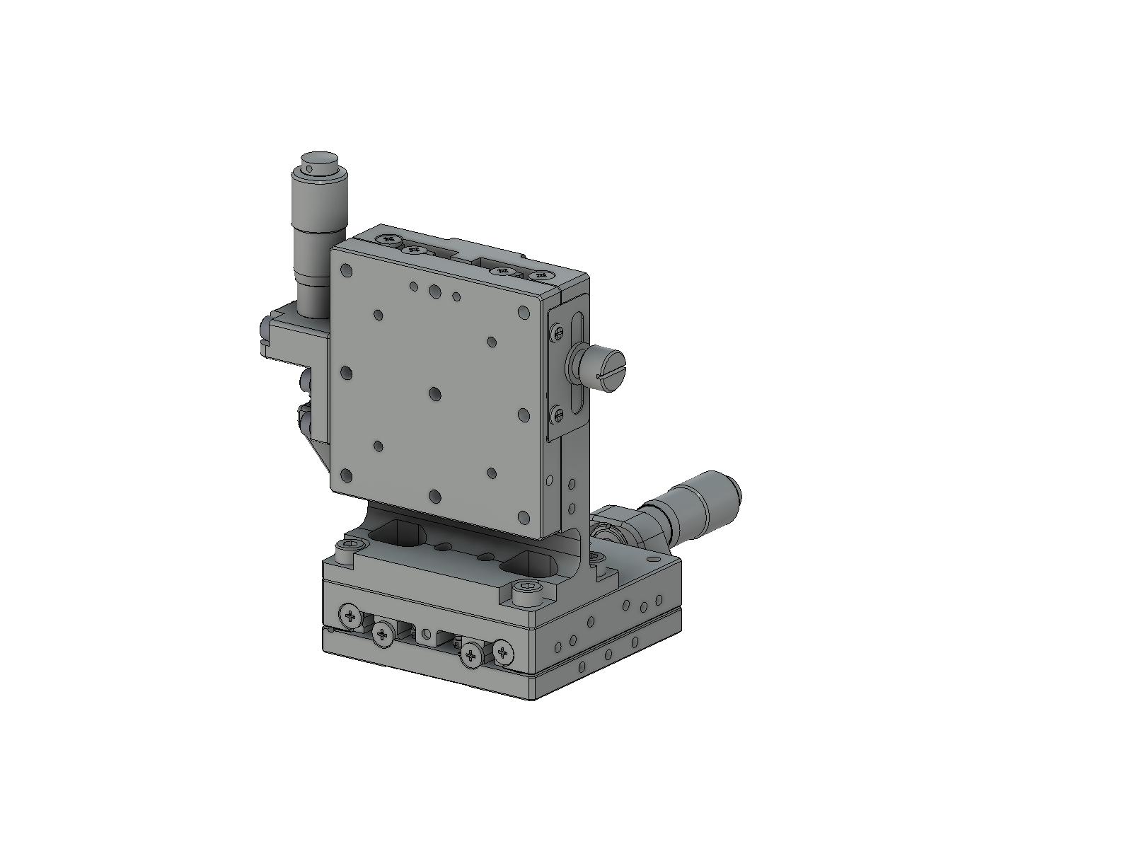 Łożysko EXC 60X60mm, stalowe, stolik osi XZ, (platforma pionowa) mikrometr centralny, +/-6.5/5.0mm, gwinty M4 (TSD-604CL)