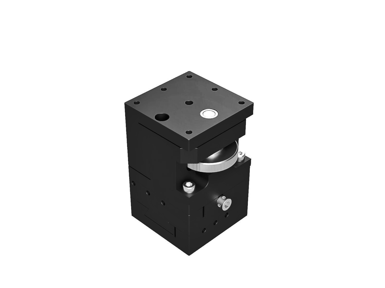 Prowadnica jaskółczy ogon 40X40mm, mosiężne, stolik XYZ, śruba prowadząca centralna, +/-7mm, gwinty 6-32 (TASB-405UU)