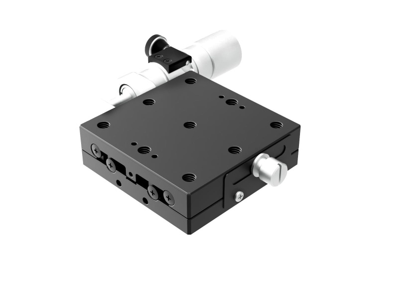 Łożysko EXC 65X65mm, stalowe, stolik osi X, boczny mikrometr śrubowy submikronowy, +/-6.5mm, gwint 1/4-20, prawoskrętny (TSD-651SRWPUU)