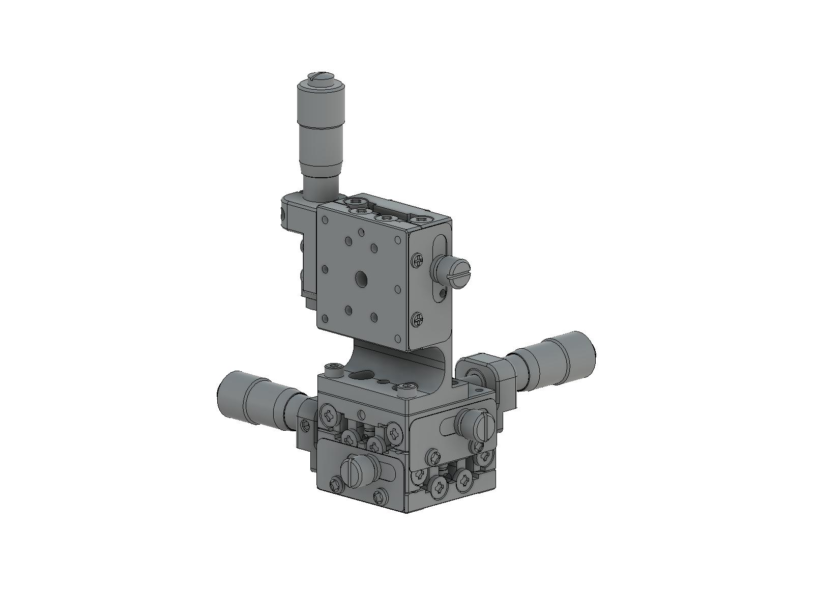 Łożysko EXC 25X25mm, stalowe, stolik XYZ, (platforma pionowa) mikrometr na środku, +/-3mm, gwint M2 (TSD-255CL)