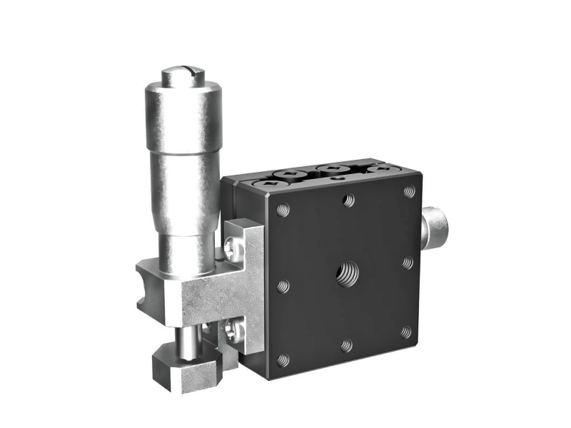 Łożysko EXC 25X25mm, stalowe, stolik Z-osi, (pionowa platforma/baza) centralny mikrometr, +/-3mm, gwint M2, prawoskrętny (TSD-251SRZ)