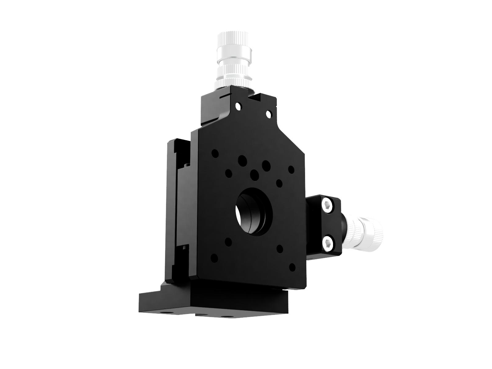 Uchwyt na otwór dwuwymiarowy dla średnicy 16mm z precyzyjną regulacją i słupkiem (TAT-16DM)