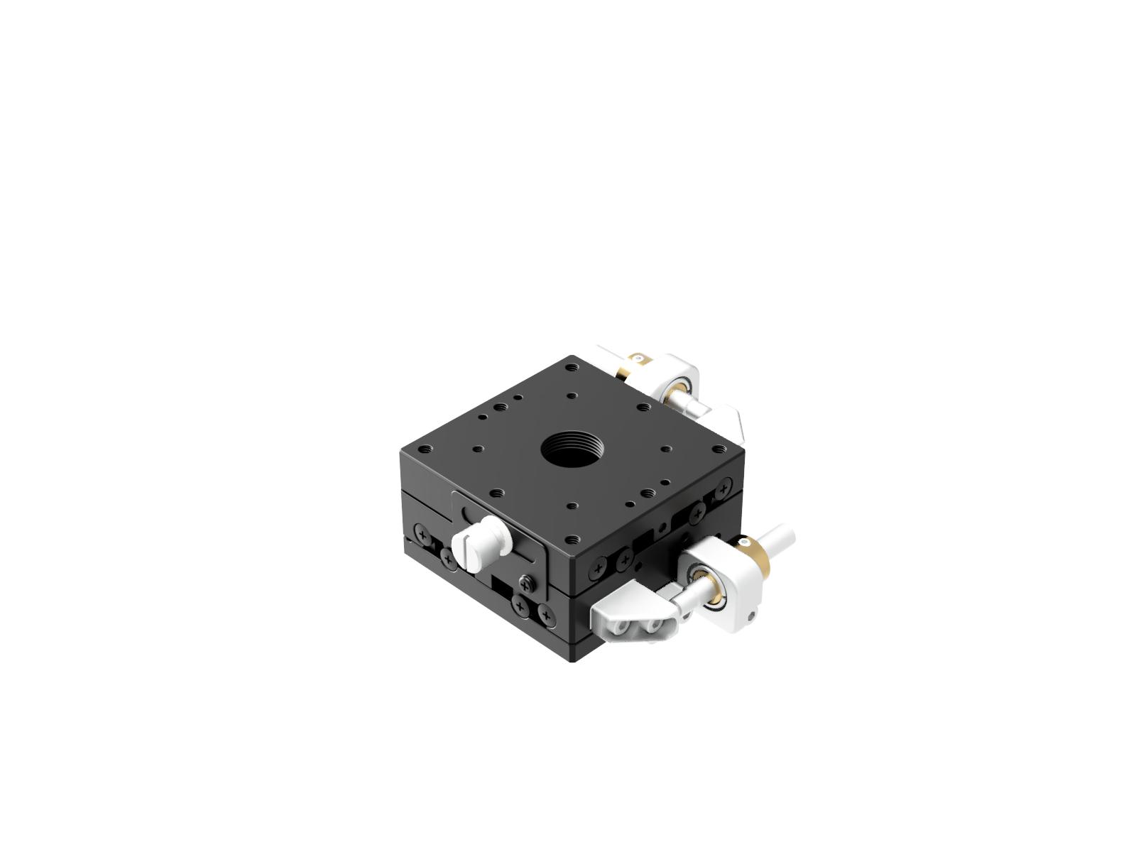 Łożysko EXC 60X60mm, stalowe, stolik XY, mikrometr boczny z śrubą sześciokątną, +/-6.5mm, gwinty M4 (TSD-602SFP)