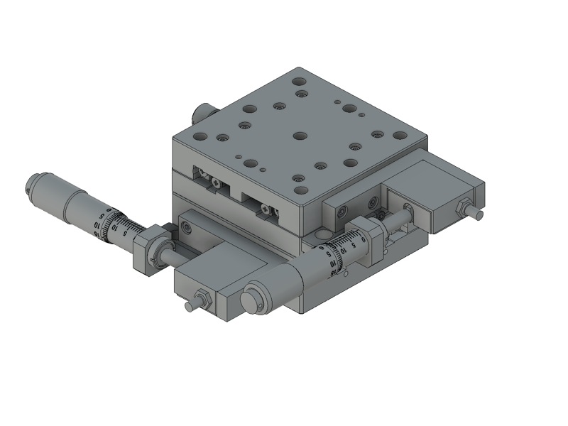 Stolik XY z asystencją piezoelektryczną 65X65mm, +/-12.5mm, gwinty M6, prawoskrętny (TADC-652WSR25-M6PA)