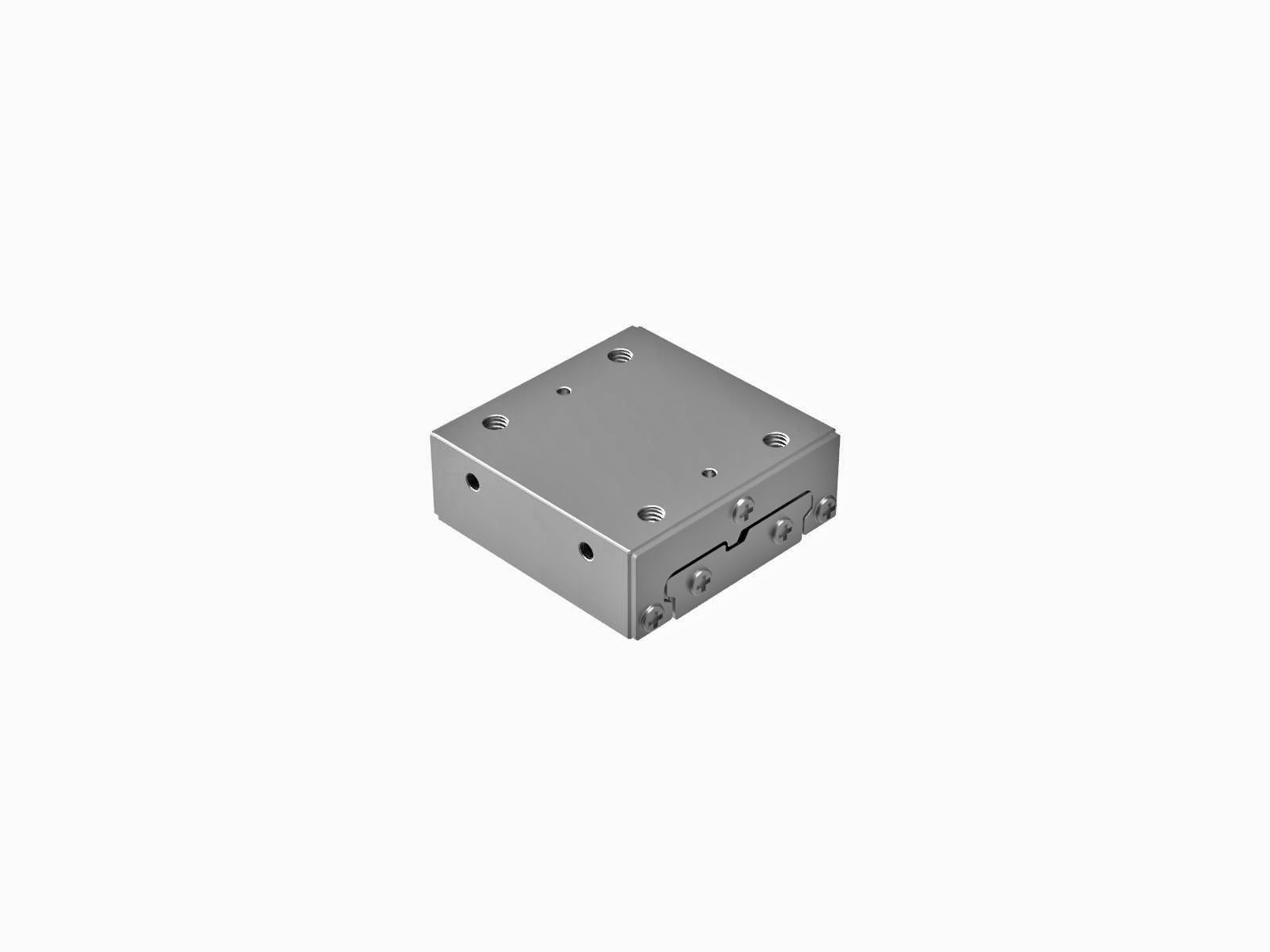 Łożysko EXC 40X40mm, potrójna rząd, ze stali nierdzewnej, suwak w osi X, (swobodne przesuwanie), +/-10mm, gwinty M4 (IPWS-F4040)