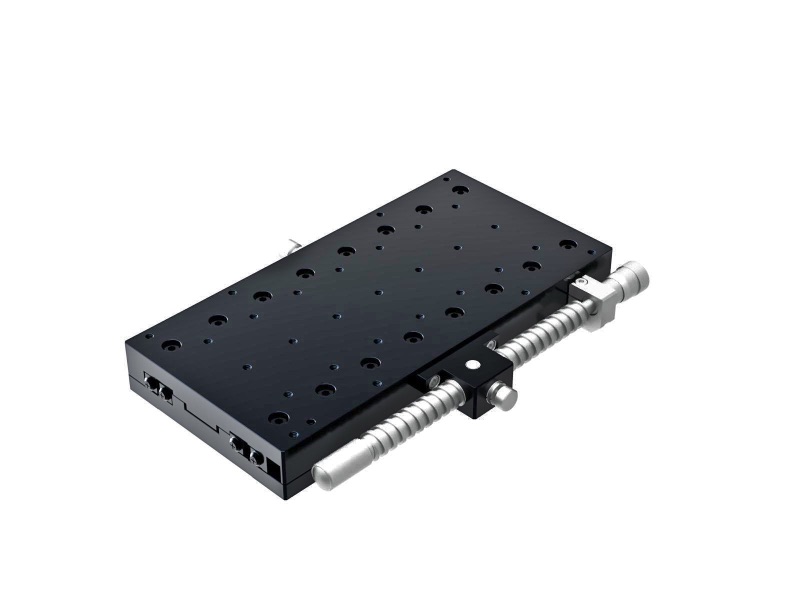 Łożysko krzyżowe 100X200mm, aluminiowe, stolik osi X, mikrometr różnicowy boczny, +/-50mm, gwinty M4 — zdjęcie produktu, nr katalogowy TAM-10201SDM