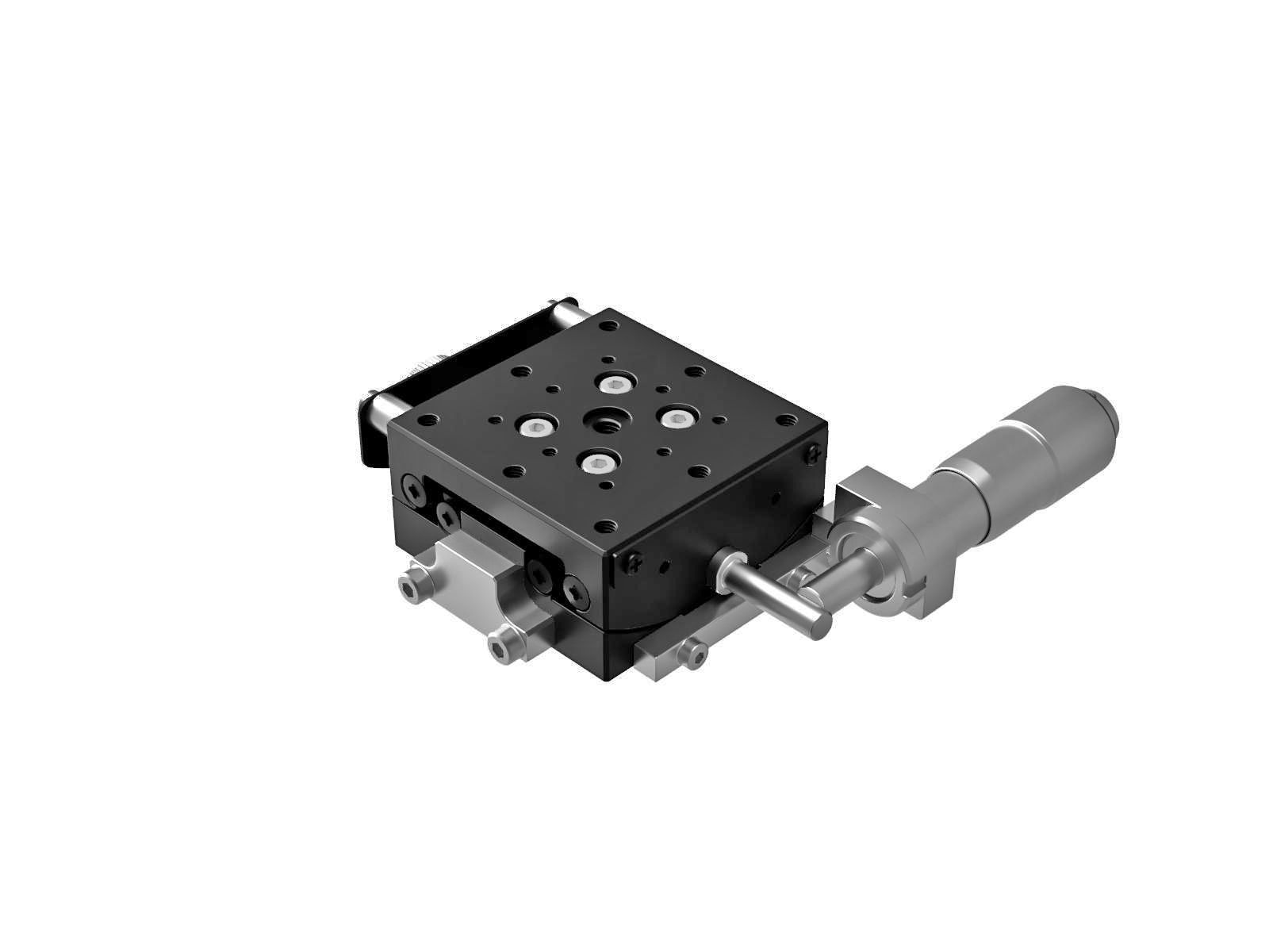 Goniometr 40X40 mm, łożyska EXC, 1 oś, +/-11 stopni, wysokość osi 20 mm, mikrometr, gwint 6-32 (GOHT-40A20BMSUU)