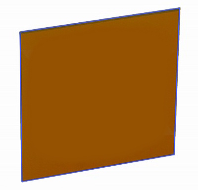 Okno Ochrony Laserowej 200x200mm (Żywica Akrylowa), 27% VTL, NdYAG (YL-510C-Y2(3))