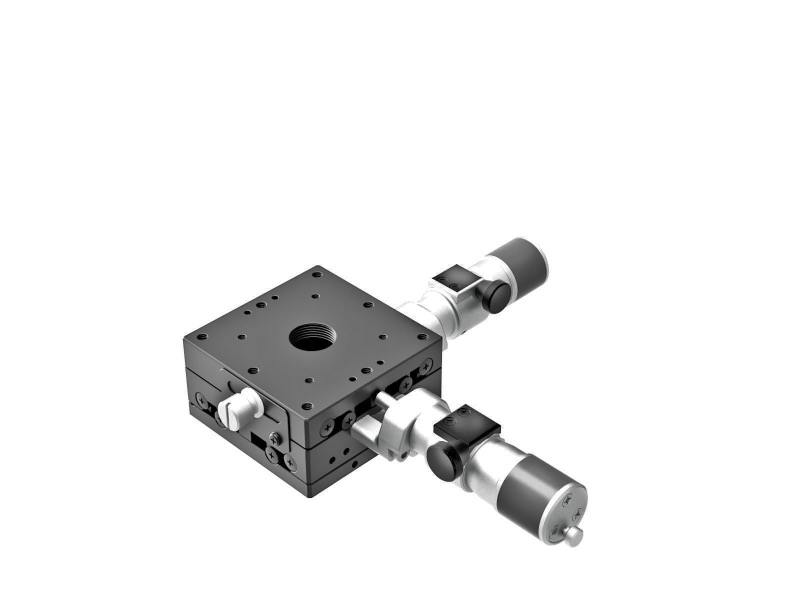 Łożysko EXC 60X60mm, stalowe, stolik XY, mikrometr centralny submikronowy z śrubą, +/-6.5mm, gwinty M4 (TSD-602CWP)
