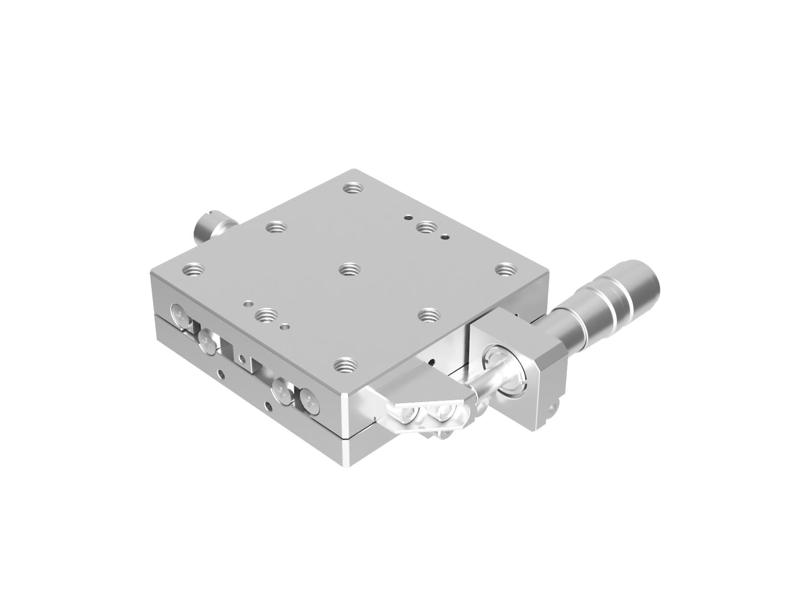 Łożysko EXC 65X65mm, kompatybilne z próżnią, ze stali nierdzewnej, stolik w osi X, mikrometr boczny, +/-6.5mm, gwinty M6 (TSDS-651S-M6)