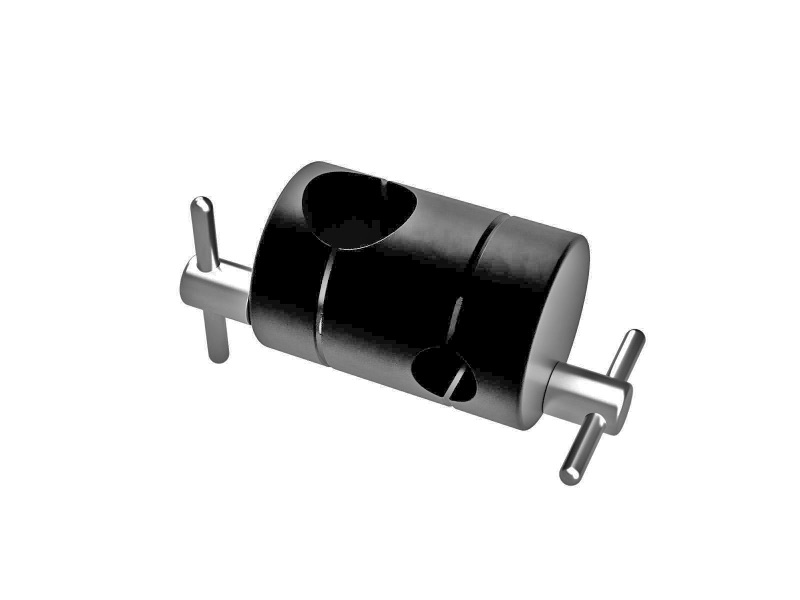 Zaciski krzyżowe pod kątem prostym do łączenia słupków 20mm i 12mm (CCHN-20-12)