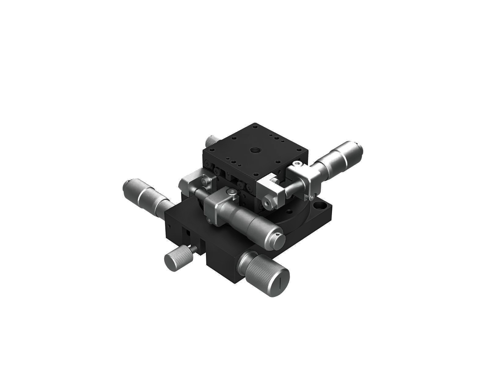 Stalowa rotacja z wydłużonym kontaktem ze stolikiem XY 40x40mm, gwinty metryczne (TSD-408S)