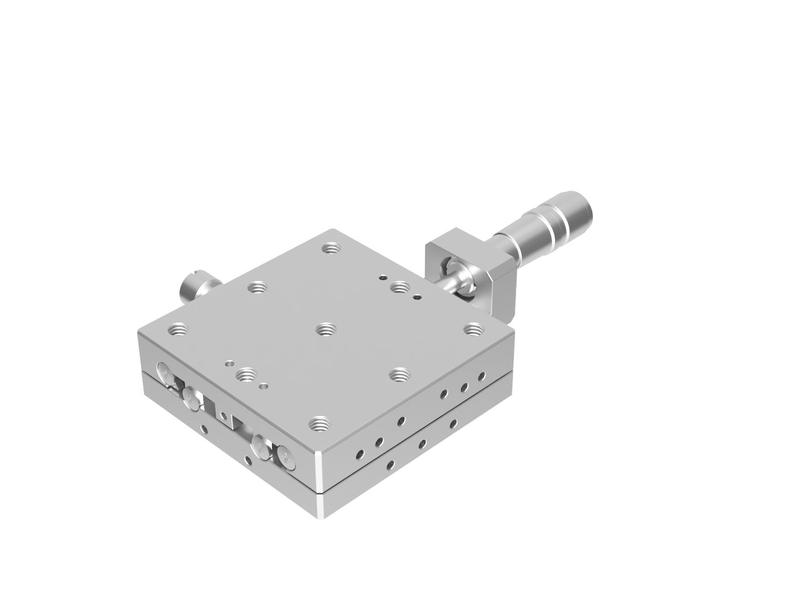 Łożysko EXC 65X65mm, kompatybilne z próżnią, ze stali nierdzewnej, stolik w osi X, mikrometr centralny, +/-6.5mm, gwinty M6 (TSDS-651C-M6)