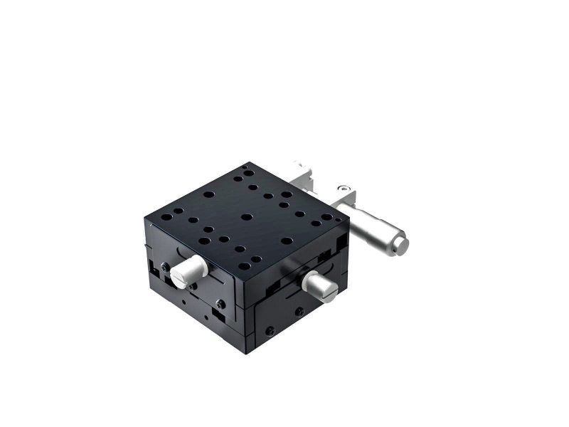 Łożysko krzyżowo-rolkowe 65X65mm, aluminiowe, stolik XY, boczny mikrometr, +/-6.5mm, gwinty M6, prawoskrętny — zdjęcie produktu, nr katalogowy TAM-652SR-M6