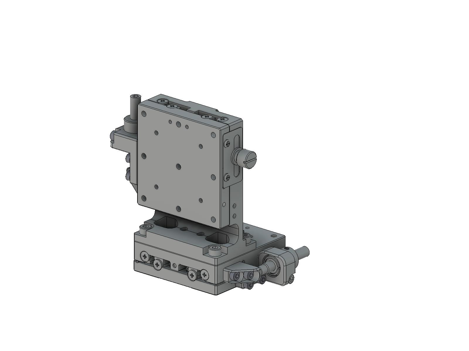 Łożysko EXC 60X60mm, stalowe, stolik osi XZ, (platforma pionowa) boczna śruba sześciokątna, +/-6.5/5.0mm, gwinty M4 (TSD-604SLFP)