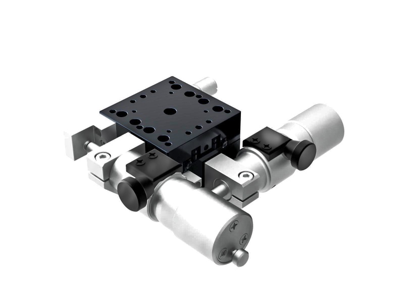 Łożysko krzyżowe 40X40mm, aluminiowe, stolik XY, boczny mikrometr submikronowy, +/-6.5mm, gwinty M3 (TAM-402SWP)