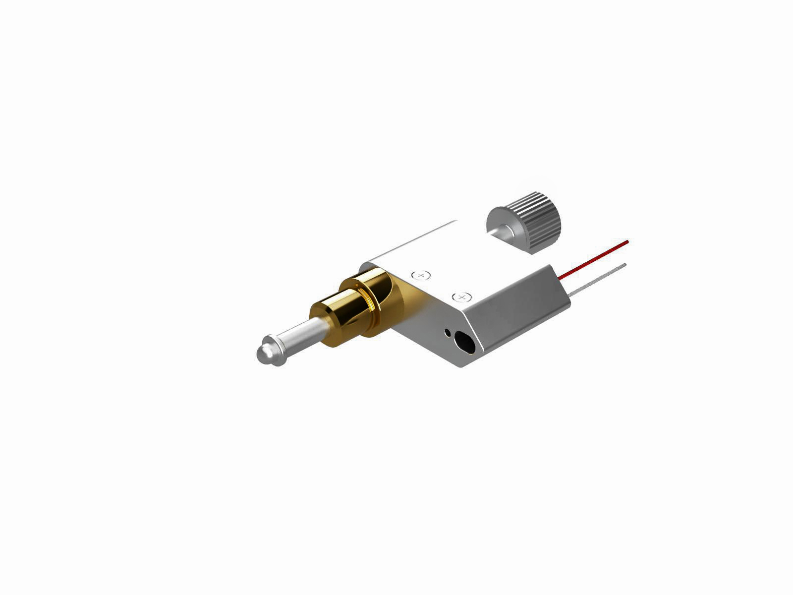 Siłownik piezomotoryczny o skoku 6.5mm, kompatybilny z próżnią, rozdzielczość 30nm, obciążenie 1.3kg, końcówka kulista (VPDM-6.5ACTR)