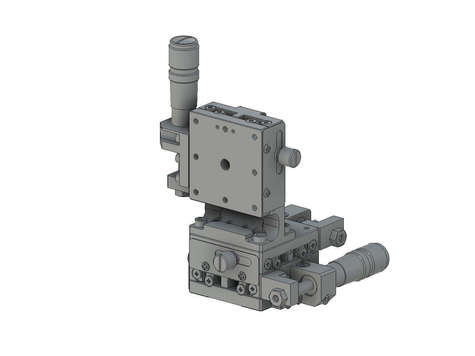 Łożysko EXC 40X40mm, kompatybilne z próżnią, ze stali nierdzewnej, stolik o osi XYZ, (pionowa platforma) mikrometr boczny, +/-6.5mm, gwinty 6-32 (TSDS-405SLUU)