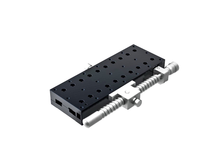 Łożysko krzyżowe 60X160mm, aluminiowe, stolik osi X, mikrometr różnicowy boczny, +/-6.5mm, gwinty M4 — zdjęcie produktu, nr katalogowy TAM-60161SDM