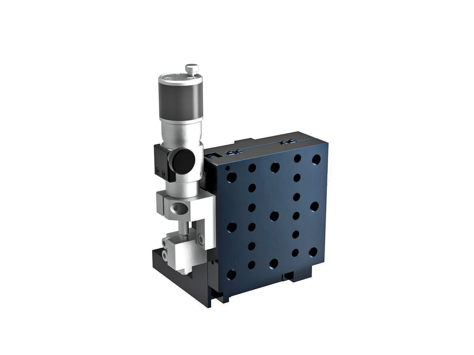 Łożysko krzyżowo-rolkowe 65X65mm, aluminiowe, stolik osi Z, (platforma pionowa/baza pozioma) boczny mikrometr śrubowy sub-mikronowy, +/-6.5mm, gwinty 1/4-20 (TAM-653LWPUU)