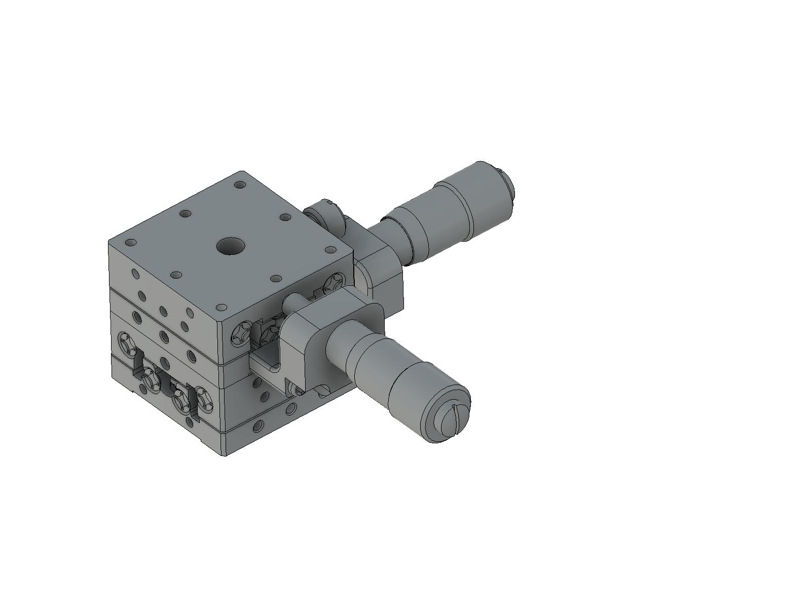 Łożysko EXC 25X25mm, stal nierdzewna, stolik XY, mikrometr na środku, +/-3mm, gwinty M2 (TSDH-252WC)