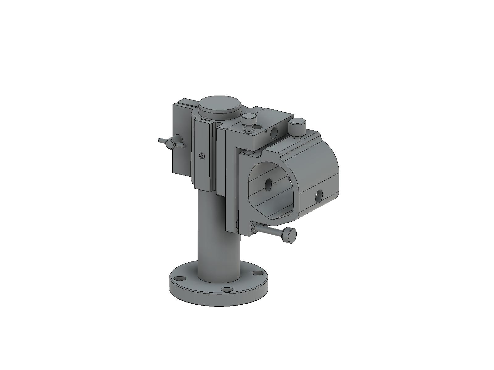 Regulowany uchwyt lasera z tłumionym prętem o długości 177mm z regulacją kąta (LAHU-45A-POS177)