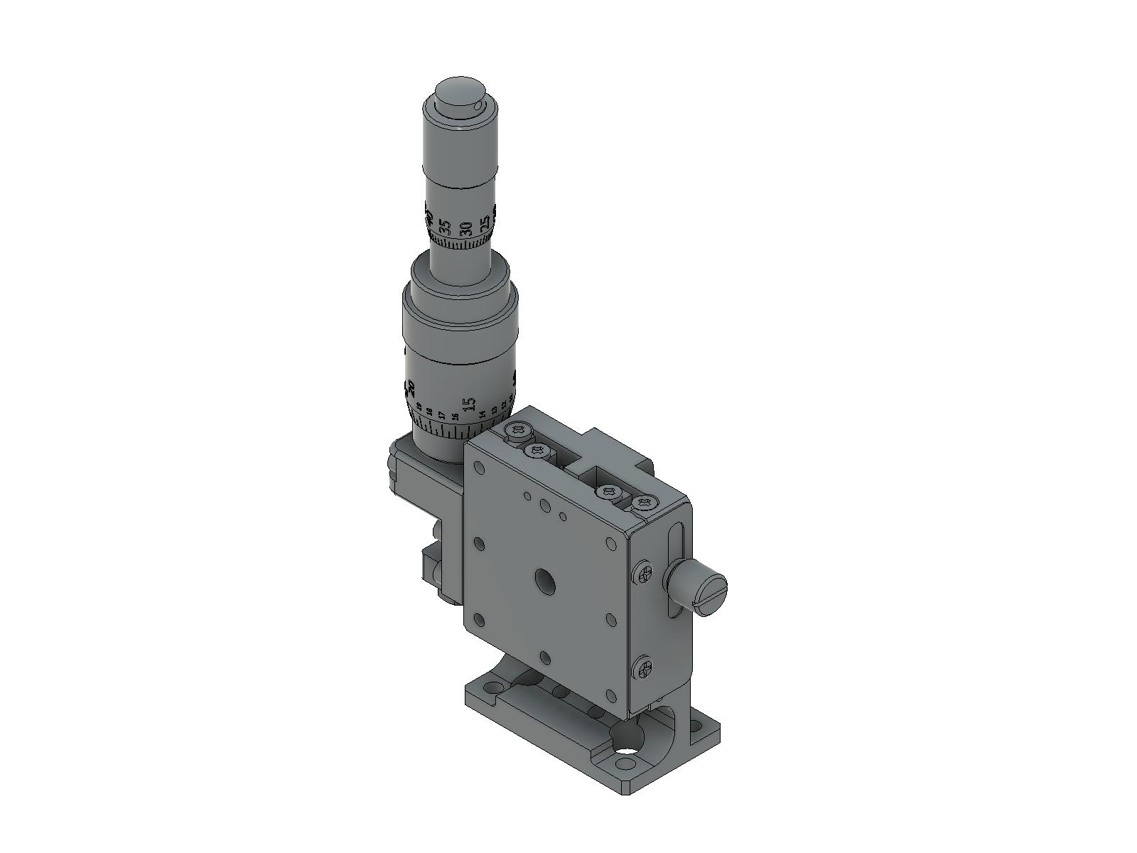 Łożysko EXC 40X40mm, stalowe, stolik Z-Axis, (platforma pionowa/baza pozioma) mikrometr różnicowy, +/-6.5mm, gwinty 6-32 (TSD-403LDMUU)