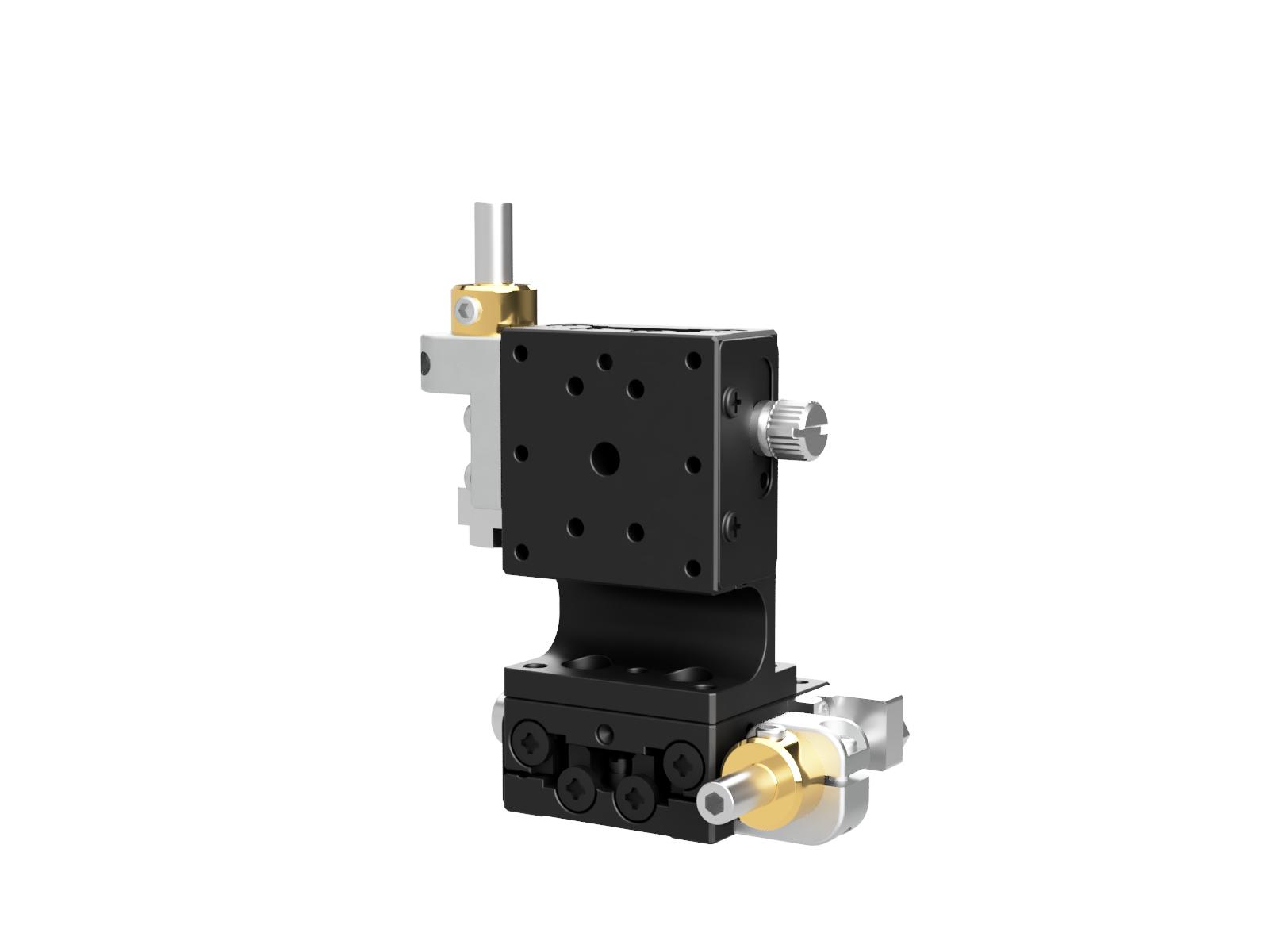 Łożysko EXC 25X25mm, stalowe, stolik osi XZ, (platforma pionowa) boczna śruba sześciokątna, +/-3mm, gwinty M2, prawoskrętny (TSD-254SRLFP)