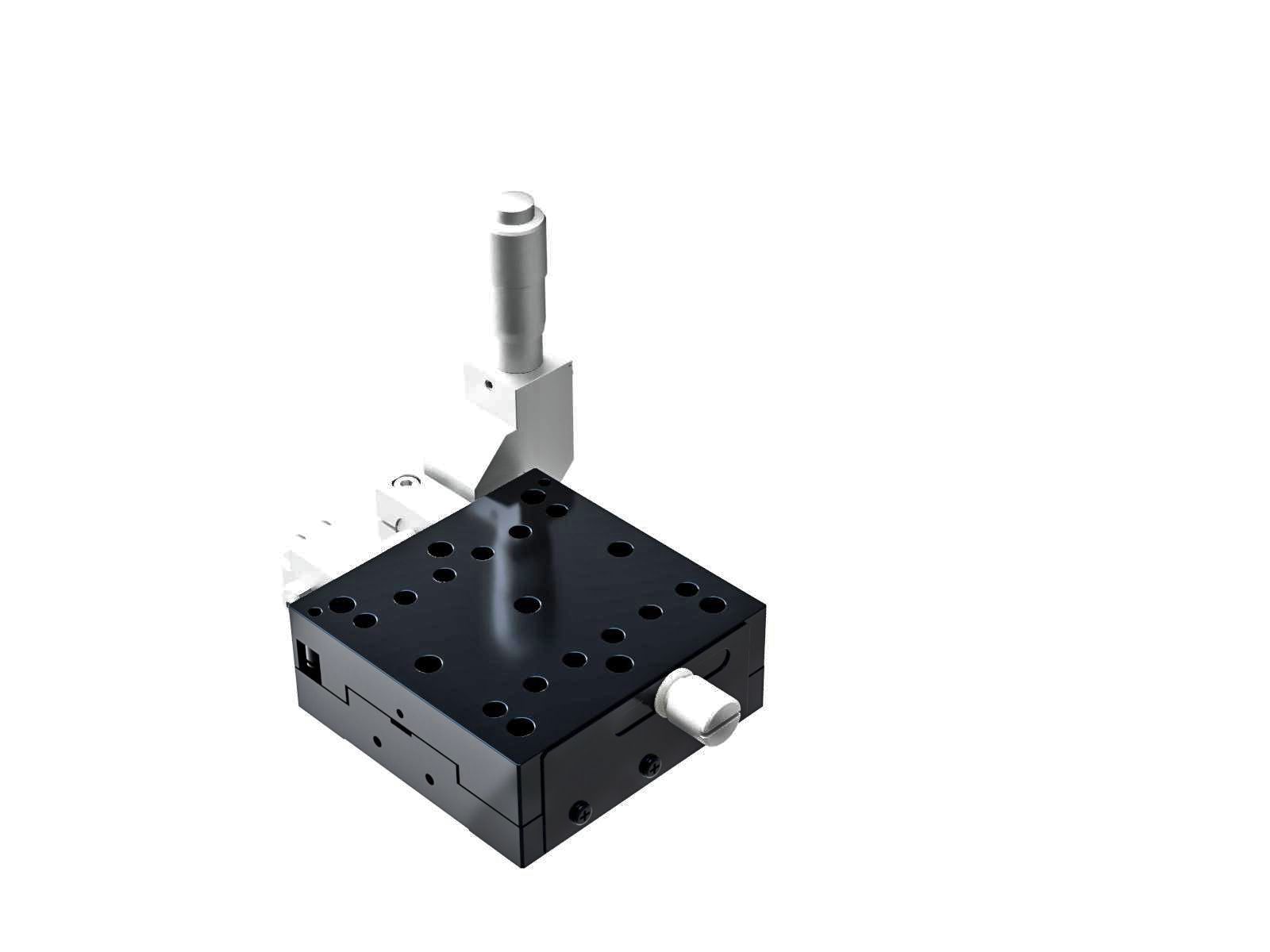 Łożysko krzyżowe 65X65mm, aluminiowe, stolik osi X, boczny mikrometr 90°, +/-6.5mm, gwint 1/4-20, prawoskrętny (TAM-651SRDLUU)