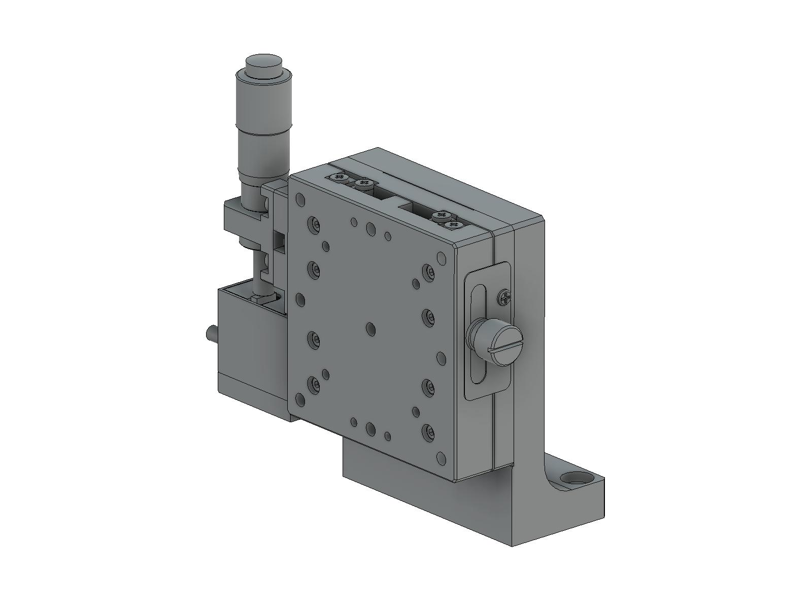 Stolik Z z asystą piezo, 60X60mm, (pionowa platforma/pozioma baza), lewoskrętny regulator +/-6.5mm, gwinty M4 (TADC-603LPA)